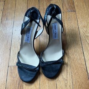 Sexy Jimmy Choo glitter slingback